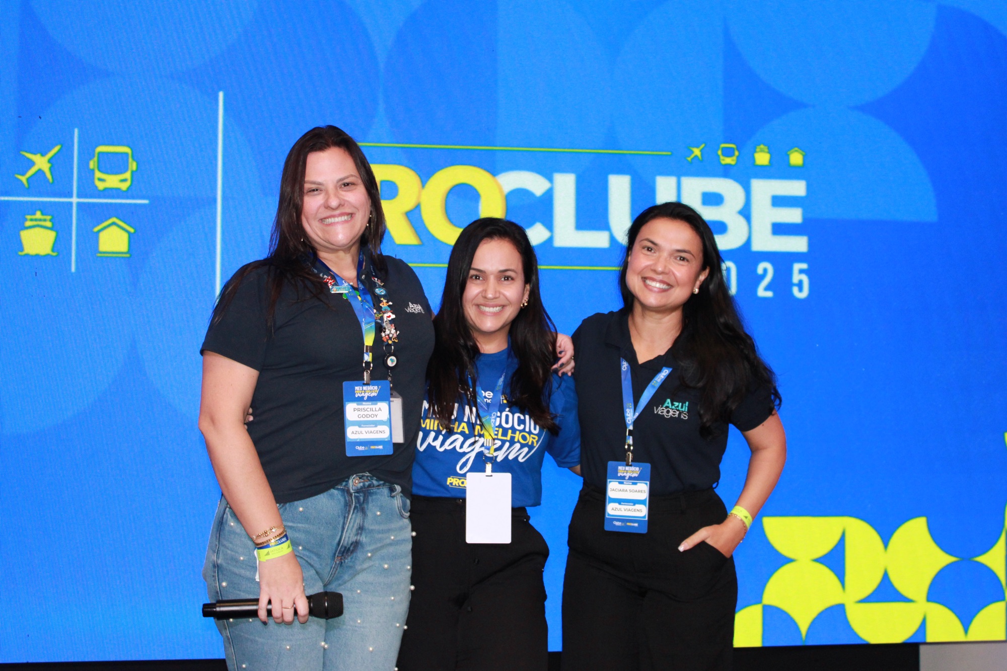 Azul Viagens animou o ProClube 2025 com passagens aéreas durante os sorteios (Giulia Jardim/M&E)