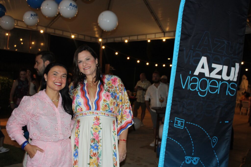 Jaciara Soares e Priscilla Godoy, da Azul Viagens (Giulia Jardim/M&E)