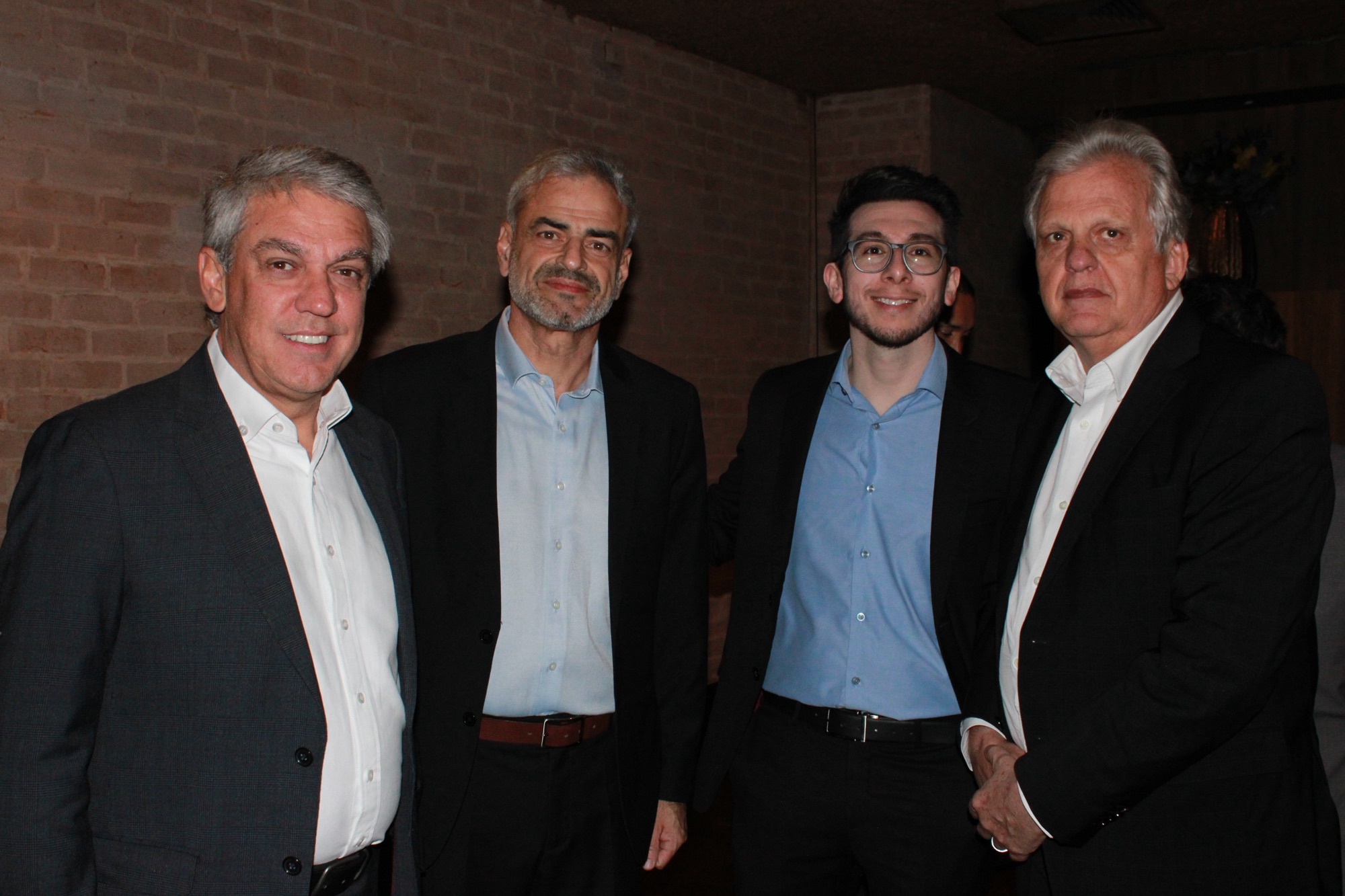 Fernando Santos, da Conextravel; Augusto Bezerra e Cleyton Monteiro, da Localiza; e Edmar Bull, da Copastur (Giulia Jardim/M&E)