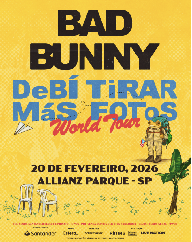 unnamed 1 Bad Bunny confirma show único no Brasil com nova turnê mundial