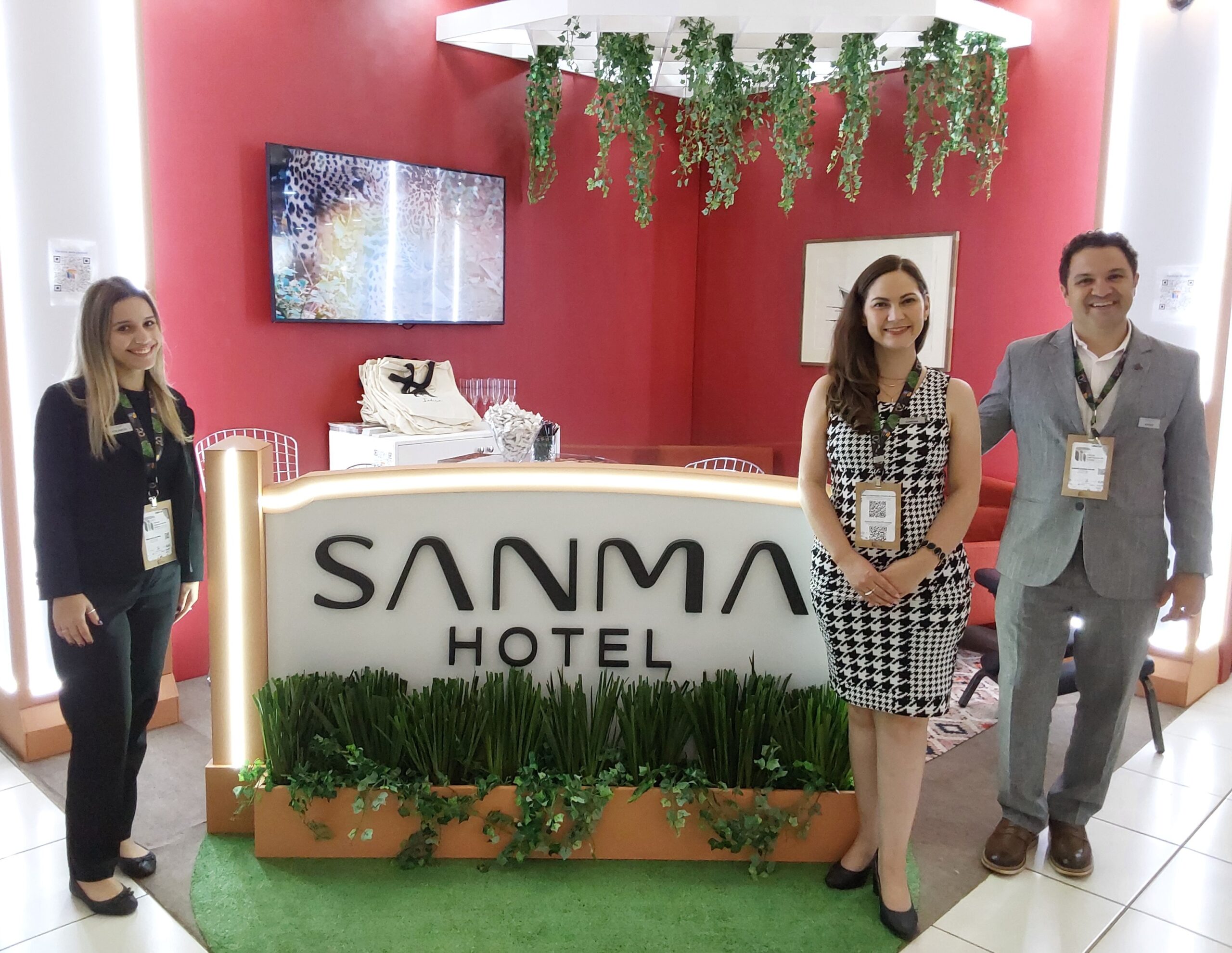 Eduarda Sanma, Lorena Sanma e Andre Sanma, do Sanma Hotel Eduarda Sanma, Lorena Sanma e Andre Sanma, do Sanma Hotel