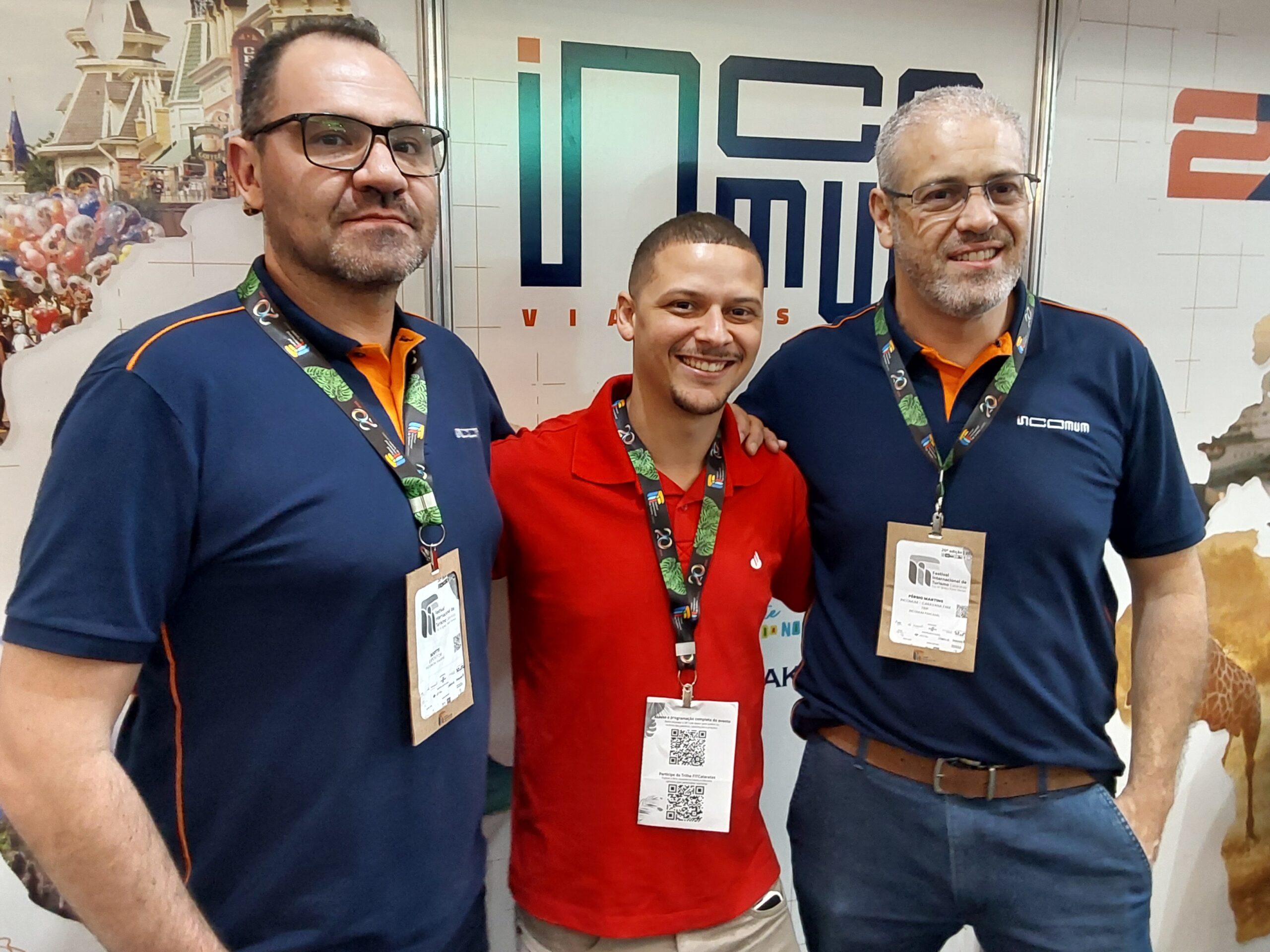 Gustavo Martins, do Santander, e Scotti e Pércio Martins, da Incomum Gustavo Martins, do Santander, e Scotti e Pércio Martins, da Incomum