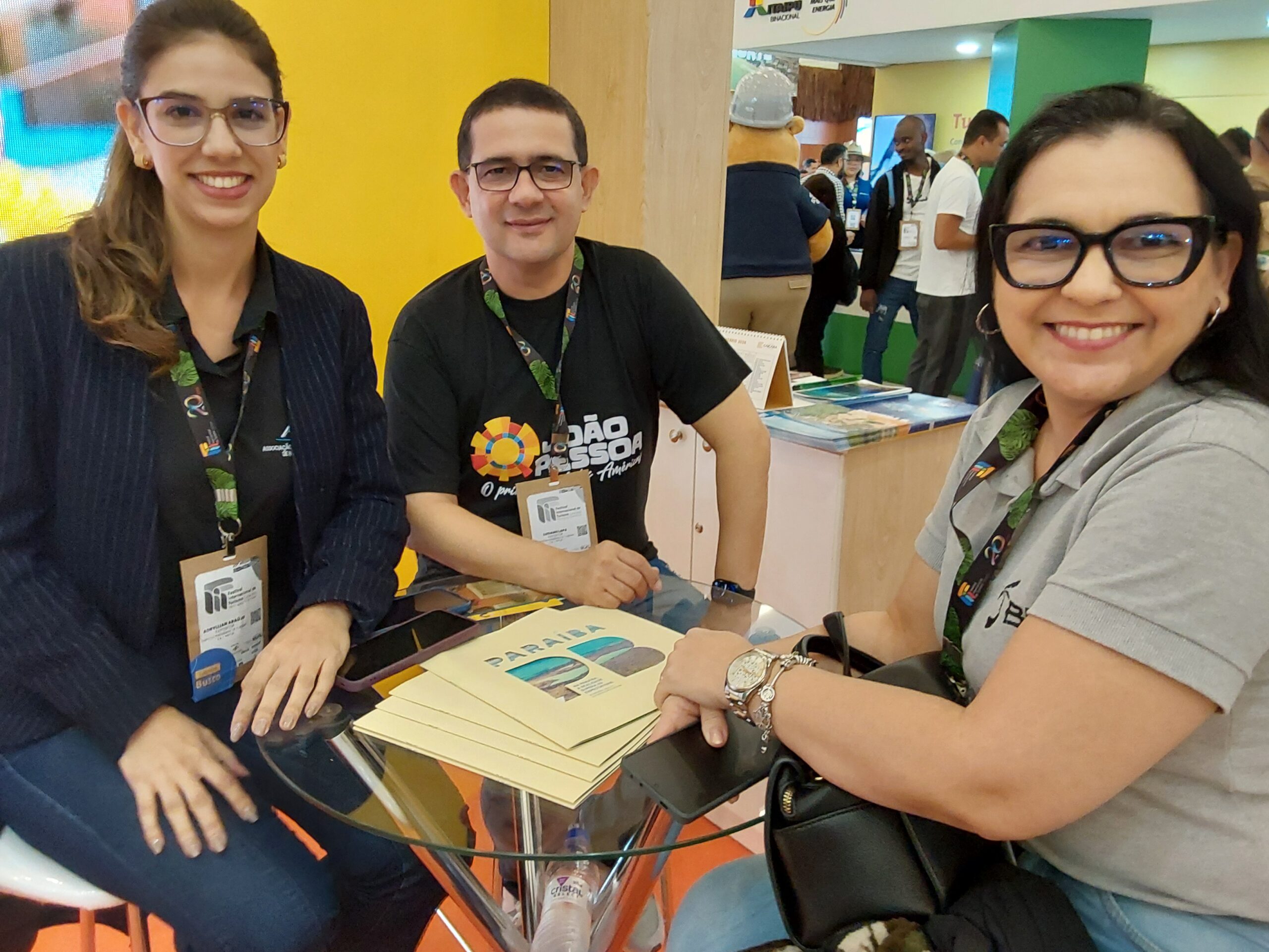 Adryllian Araujo, Abih-PA, Luciano Lapa, de João Pessoa, e Danielle Santos, da BBC Eventos Adryllian Araujo, Abih-PA, Luciano Lapa, de João Pessoa, e Danielle Santos, da BBC Eventos