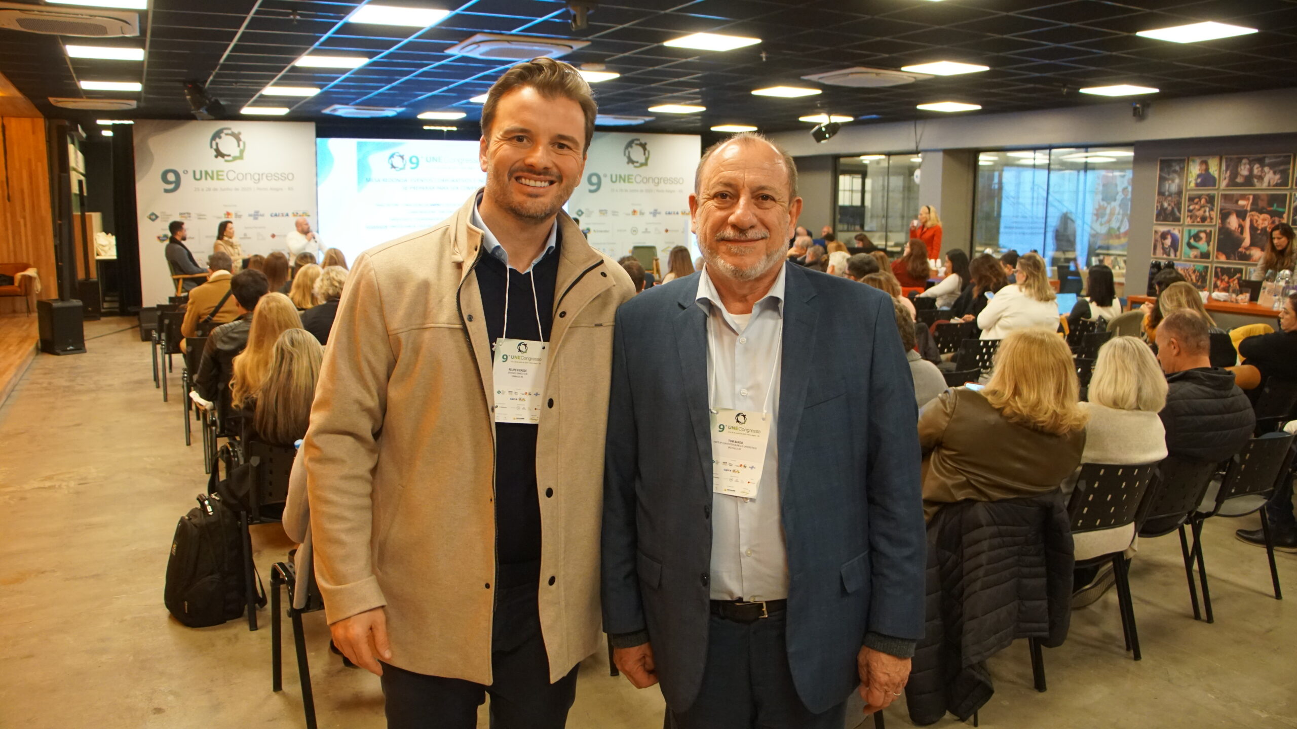Felipe Fioreze do CVB Região das Hortênsias e Toni Sando - Presidente Unedestinos