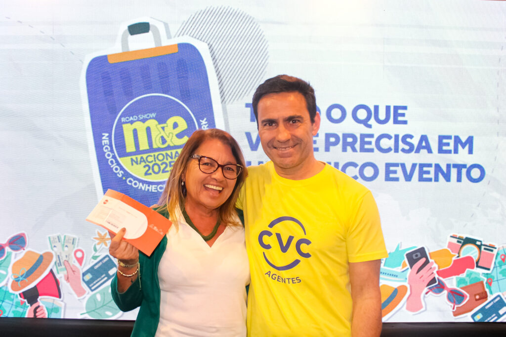 A CVC sorteou prêmios para os agentes de viagens