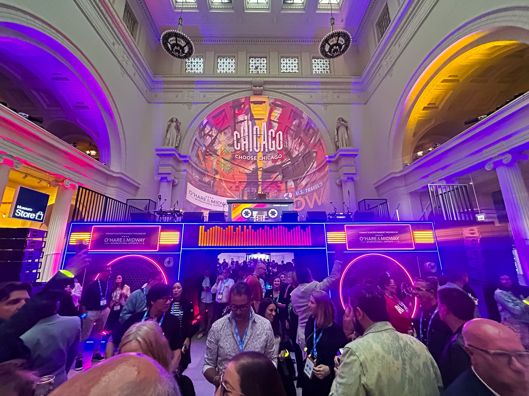 A festa foi sediada no Field Museum