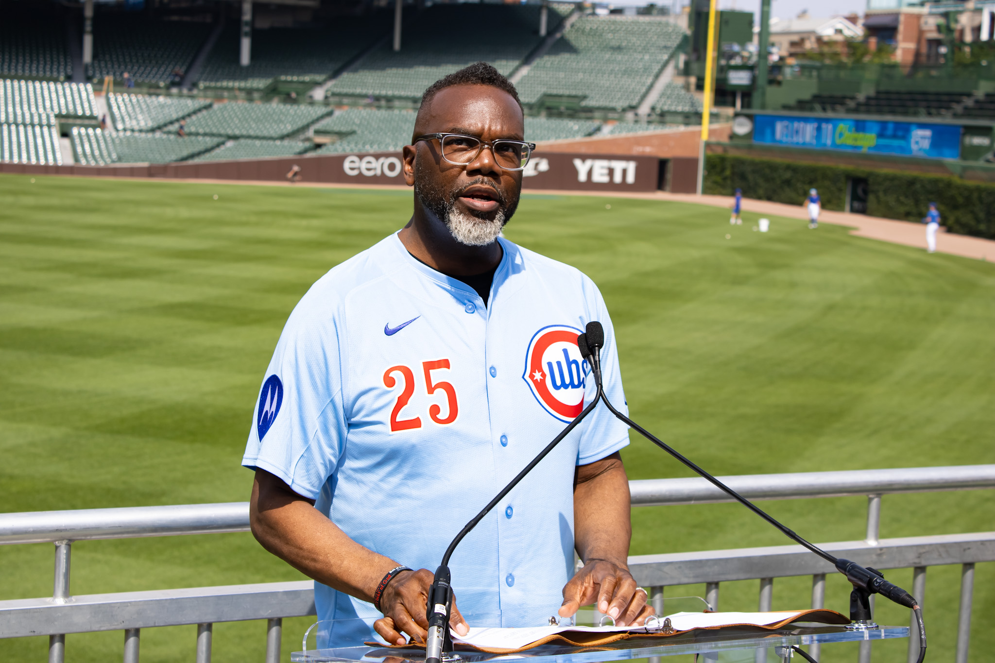 Brandon Johnson, prefeito de Chicago Brandon Johnson, prefeito de Chicago