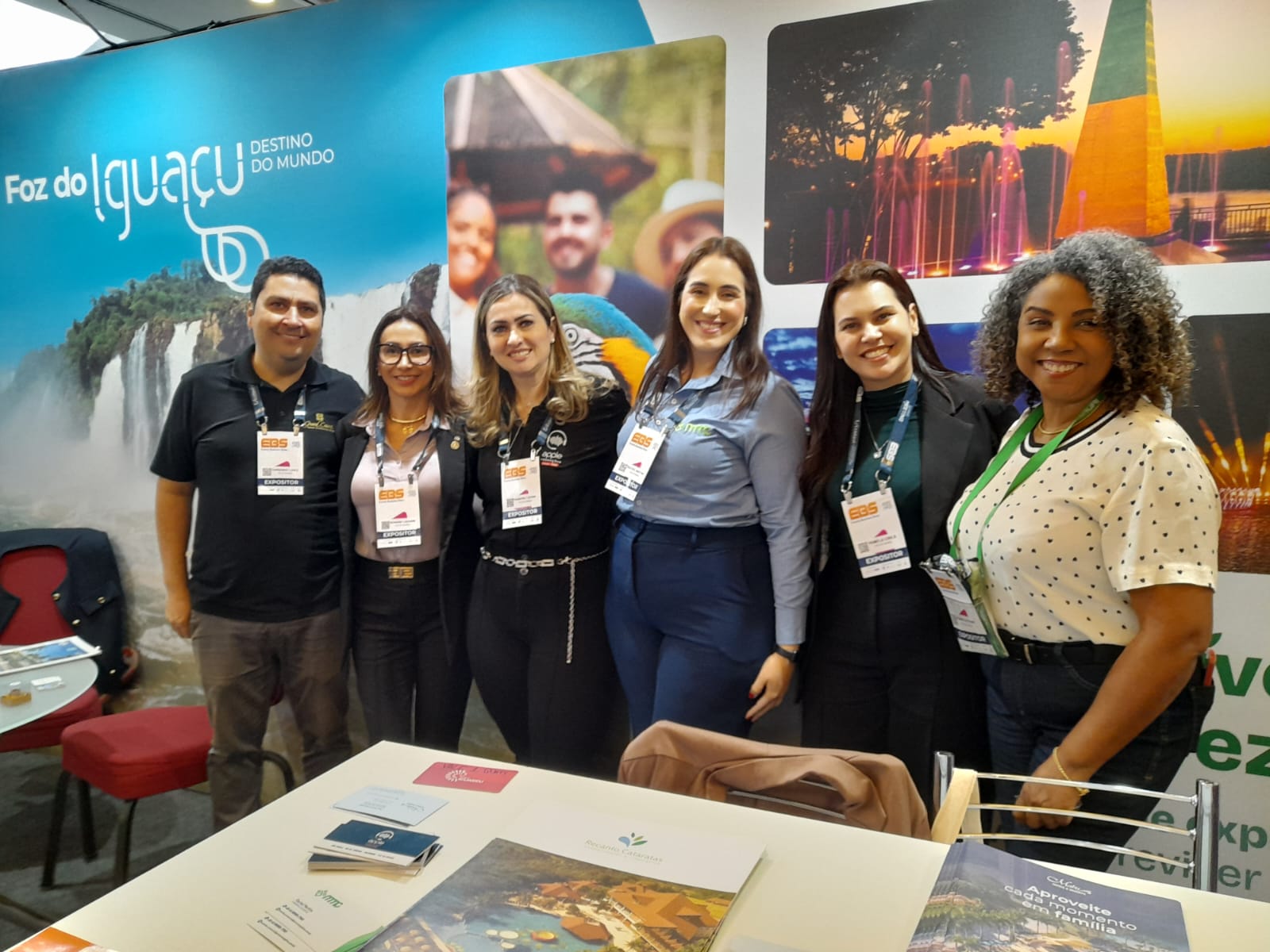 Fernando Lopes, Rosana Lazarin, Francieli Lucena, Rachel Martins, Pamela Cibils e Neumari Christhine, de Foz do Iguaçu