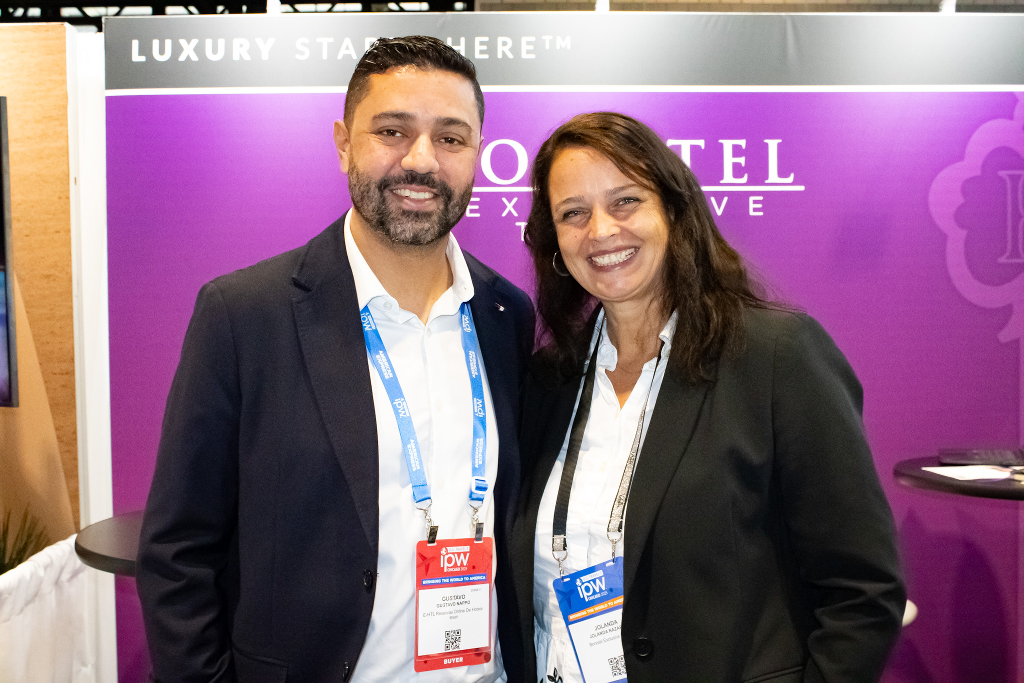 Gustavo Nappo, da EHTL e Jolanda Nazario, do Bonotel Gustavo Nappo, da EHTL e Jolanda Nazario, do Bonotel