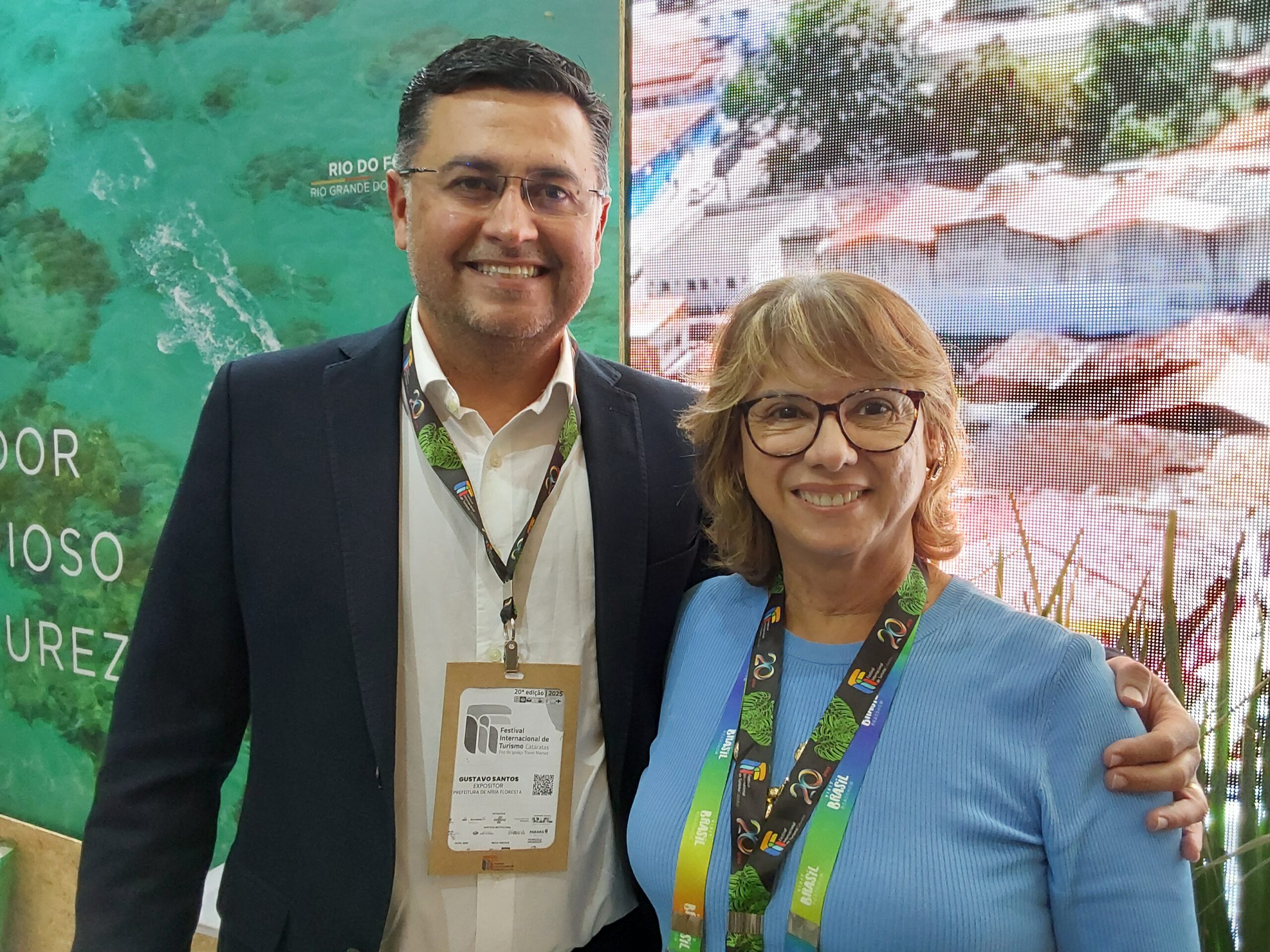 Gustavo Santos e Solange Portela, da Prefeitura de Nísia Floresta (RN) Gustavo Santos e Solange Portela, da Prefeitura de Nísia Floresta (RN)