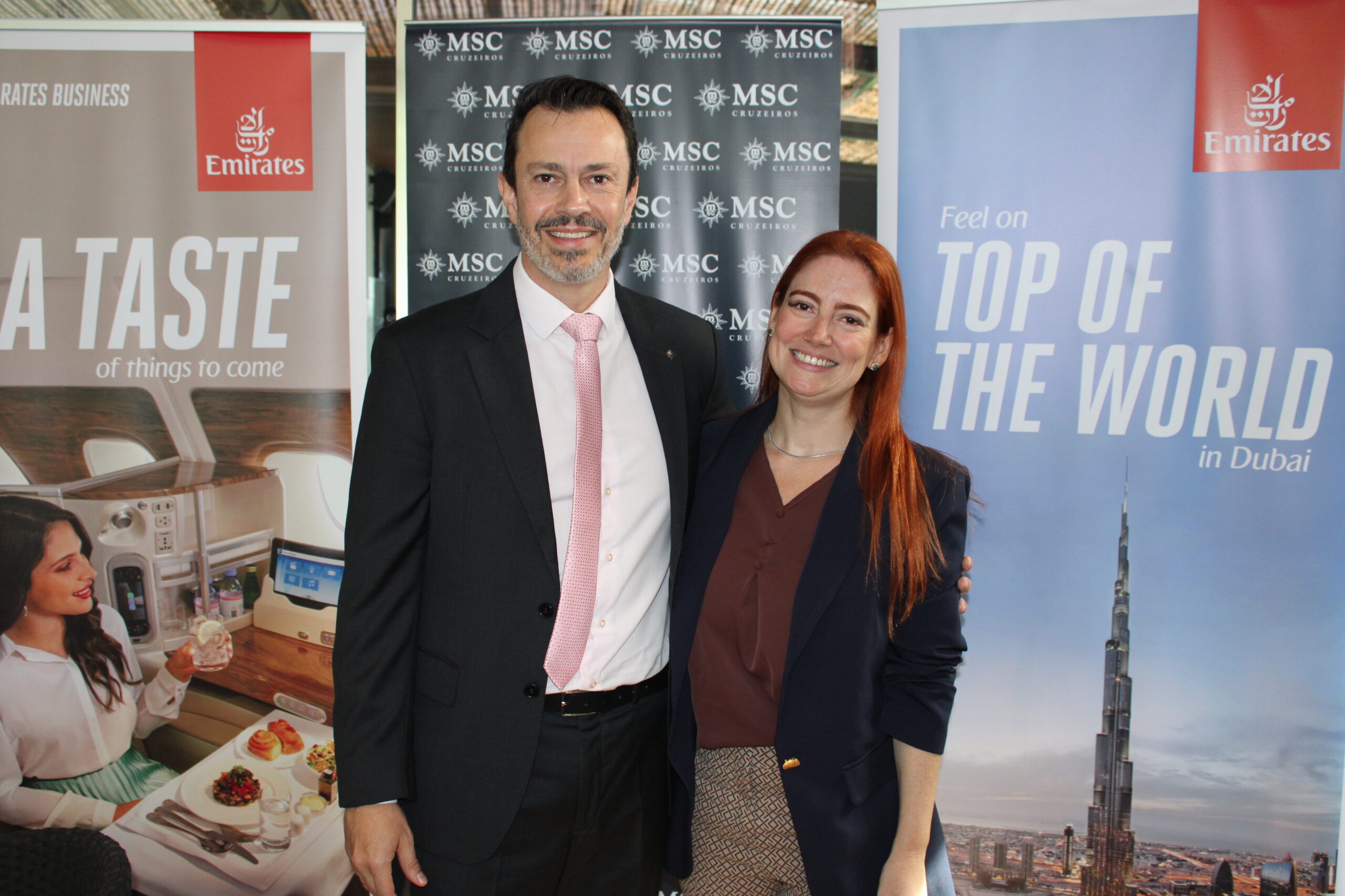 Eduardo Mariani e Fernanda Zebral, do time de Marketing da MSC Eduardo Mariani e Fernanda Zebral, do time de Marketing da MSC