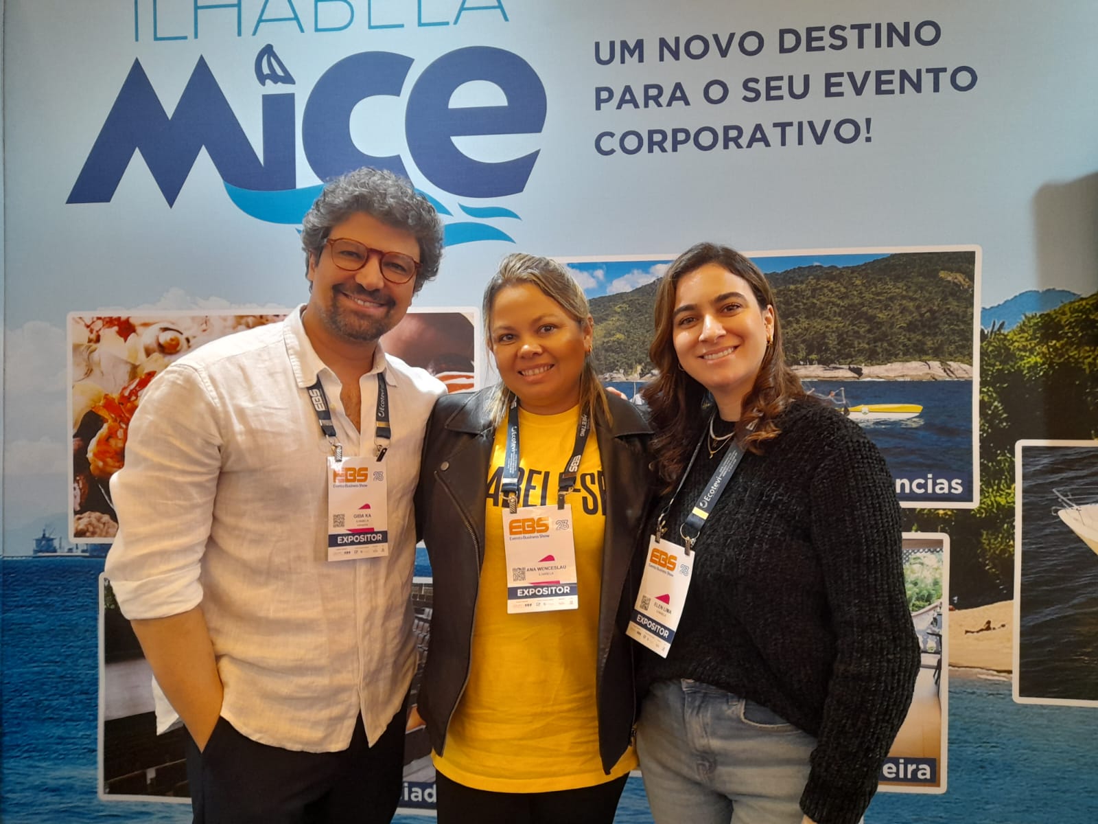 Giba Ka, Ana Wenceslau e Elen Lima, do Ilhabela Mice