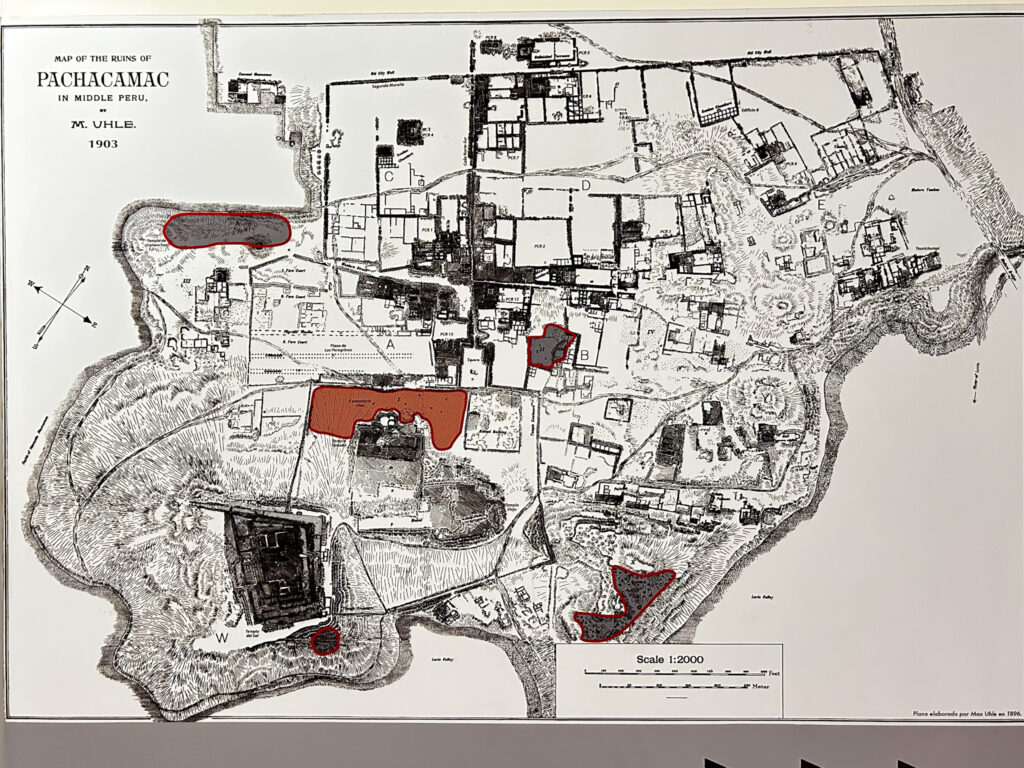 Mapa de Pachacamac