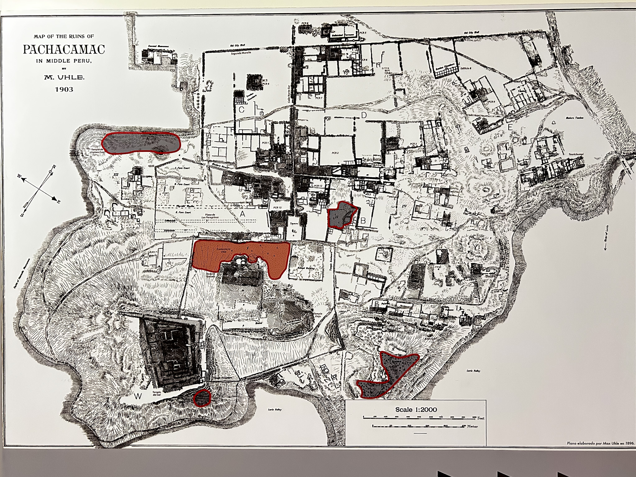 Mapa de Pachacamac Mapa de Pachacamac