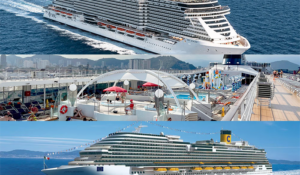 MSC Seaview, Lirica e Costa Diadema podem ser os hotéis flutuantes durante a COP30
