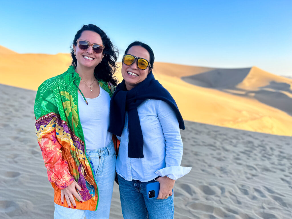 Ninive Andrade, da Koa viagens e Michella Lima, da Vooala Turismo