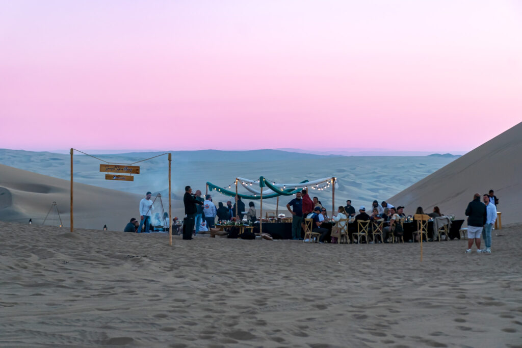 Piquenique da Orinter em Huacachina