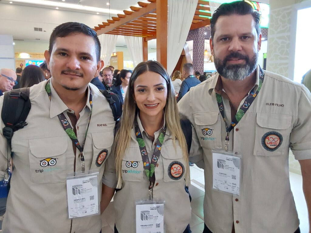 Rafael Ĺyarte, Fernanda Garcia e Cleib Filho, da 100 Limites Expediçôes