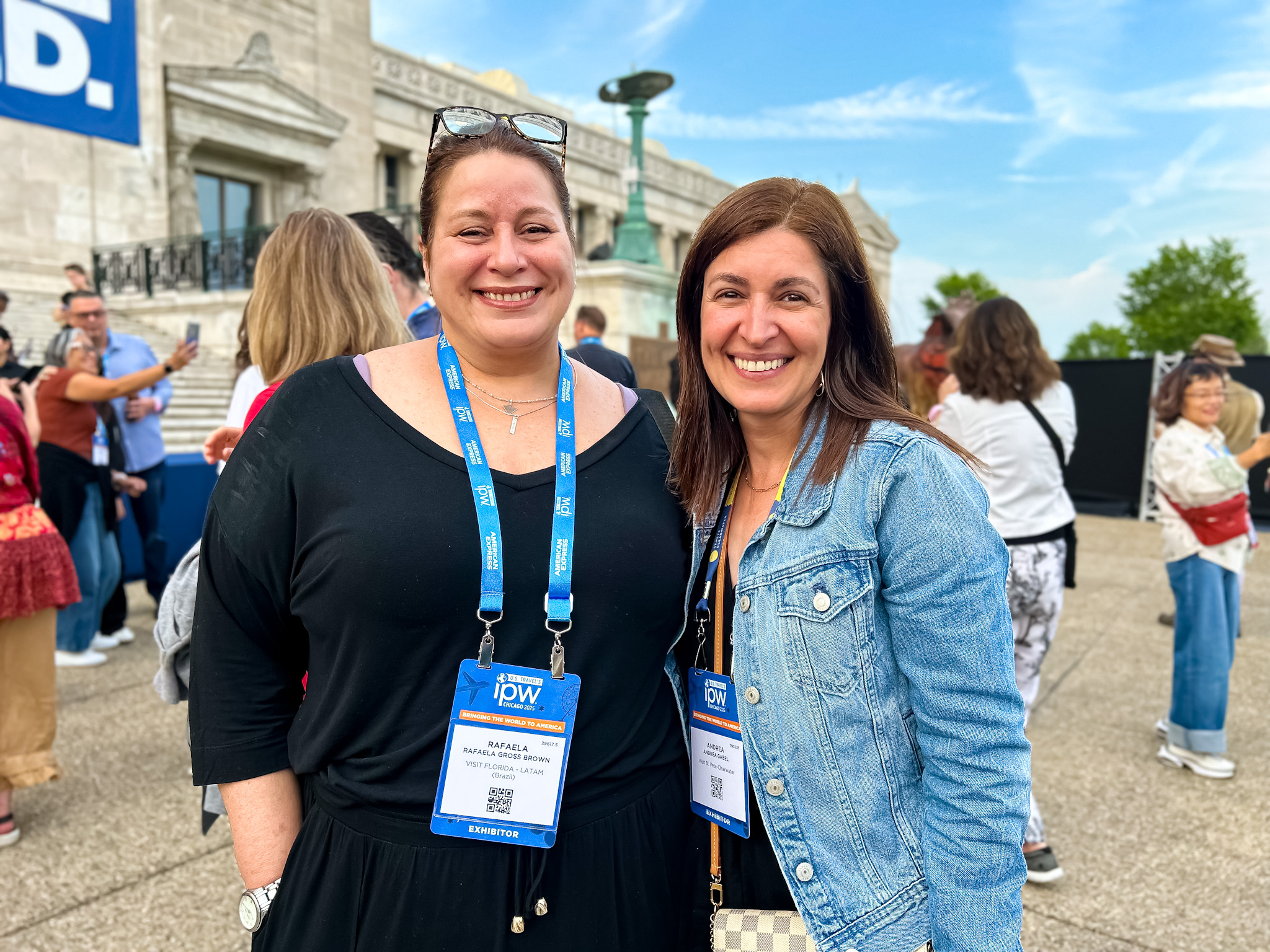 Rafaela Brown, do Visit Florida e Andrea Gabel, de St.Pete Clearwater