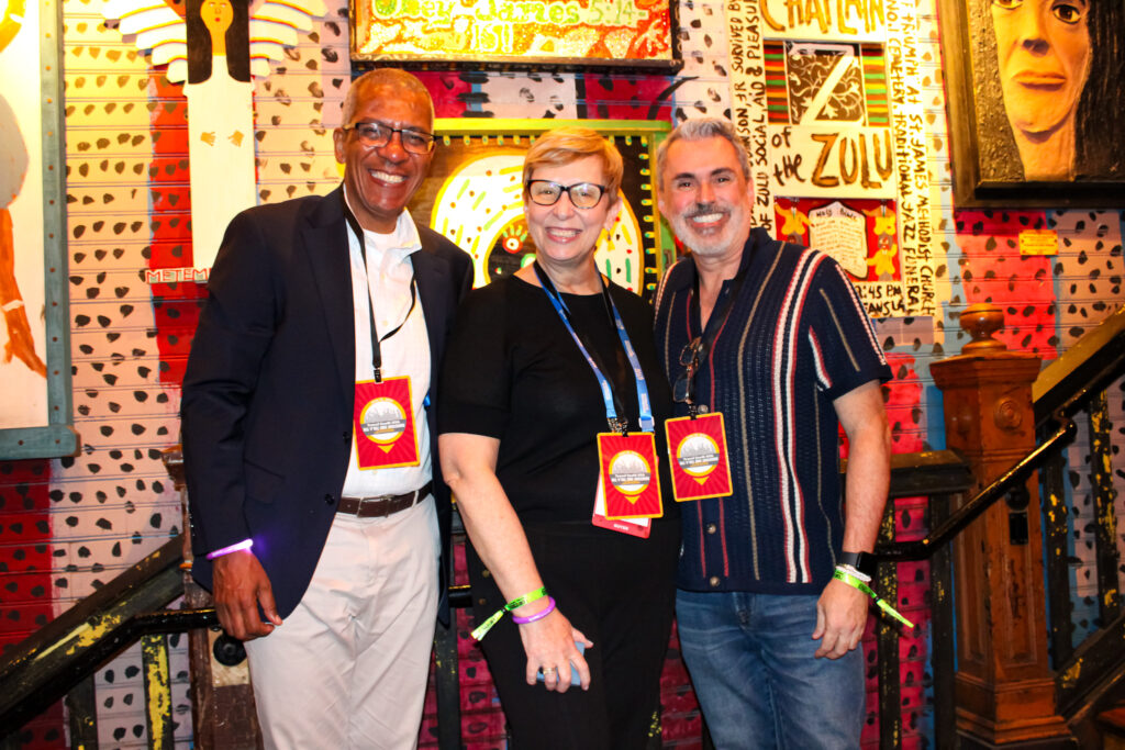 Reifer Souza, da Copastur, Bárbara Pícolo, da ETS e Allan Colen, do Travel South