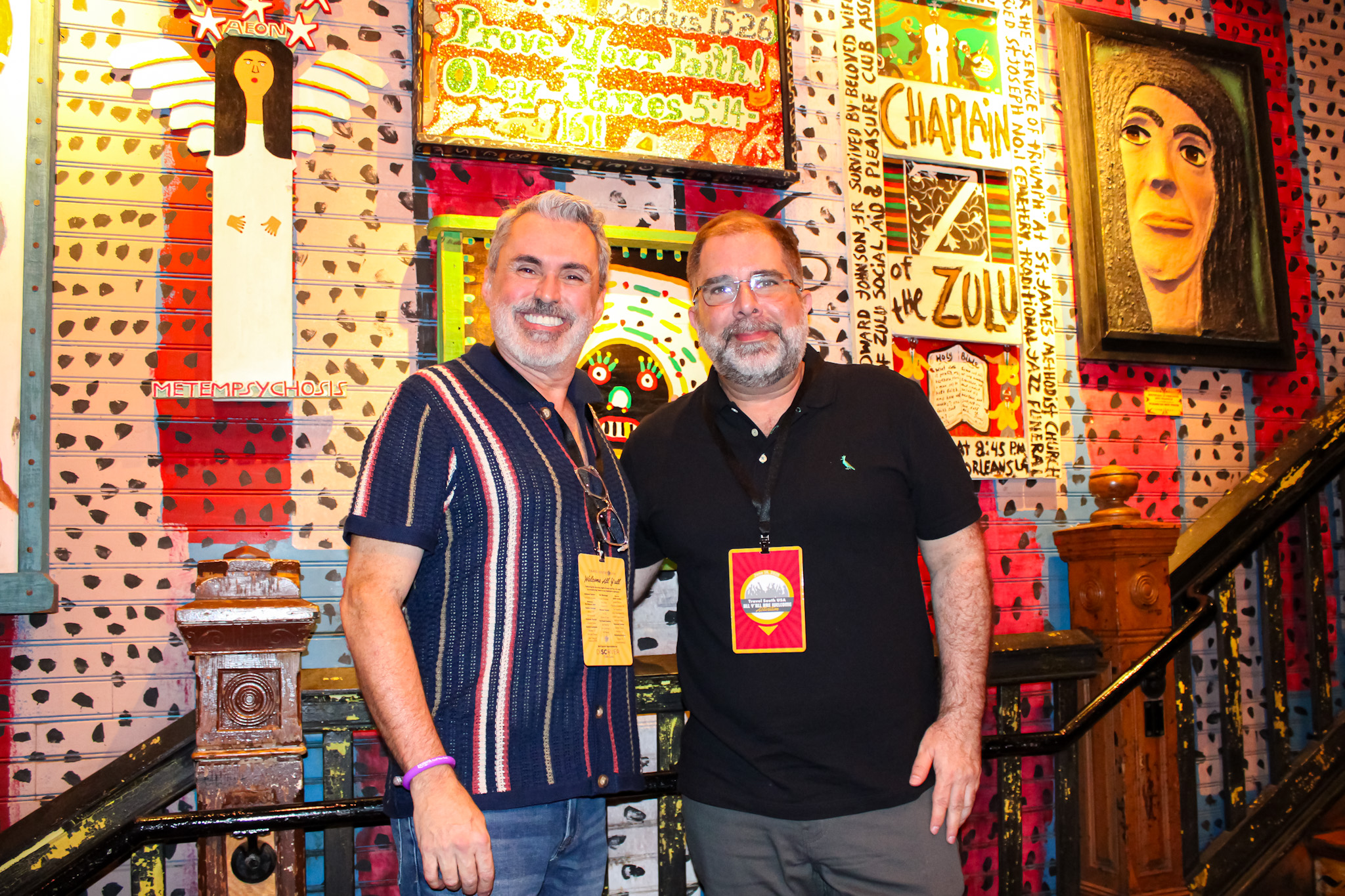 Sergio Vianna, da Lusanova com Allan Colen, do Travel South Sergio Vianna, da Lusanova com Allan Colen, do Travel South