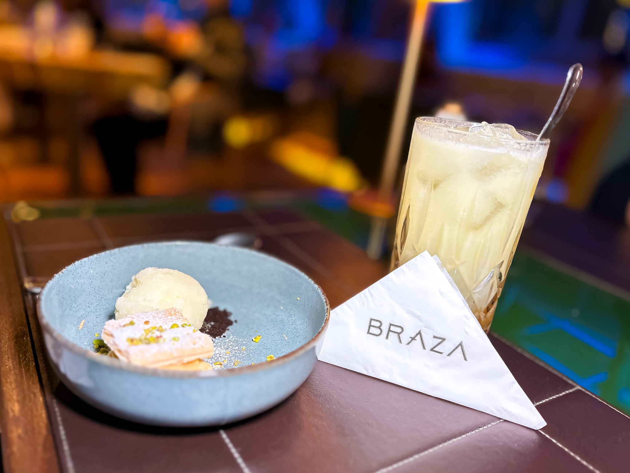 Os drinks do Braza são feitos em parceria com a Bacardi Os drinks do Braza são feitos em parceria com a Bacardi