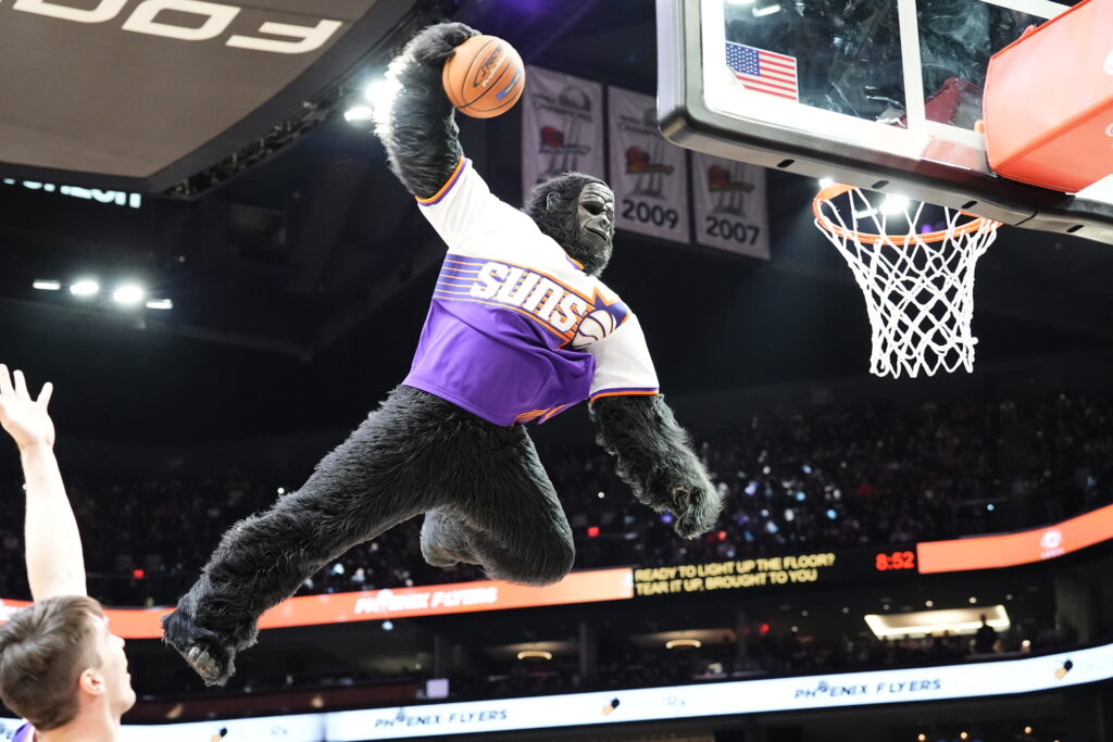 Nova edição da NBA House chega a SP com atrações internacionais; descubra quais 1 The Gorilla Mascote oficial do Phoenix Suns 1 Nova edição da NBA House chega a SP com atrações internacionais; descubra quais