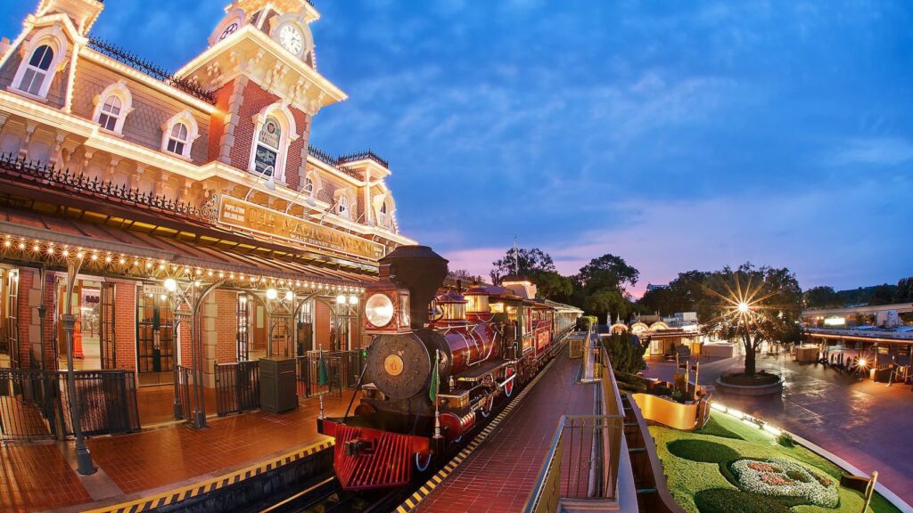 Walt Disney World Railroad Main Street USA Magic Kingdom Walt Disney World Railroad terá trajeto reduzido a partir de 7 de julho no Magic Kingdom