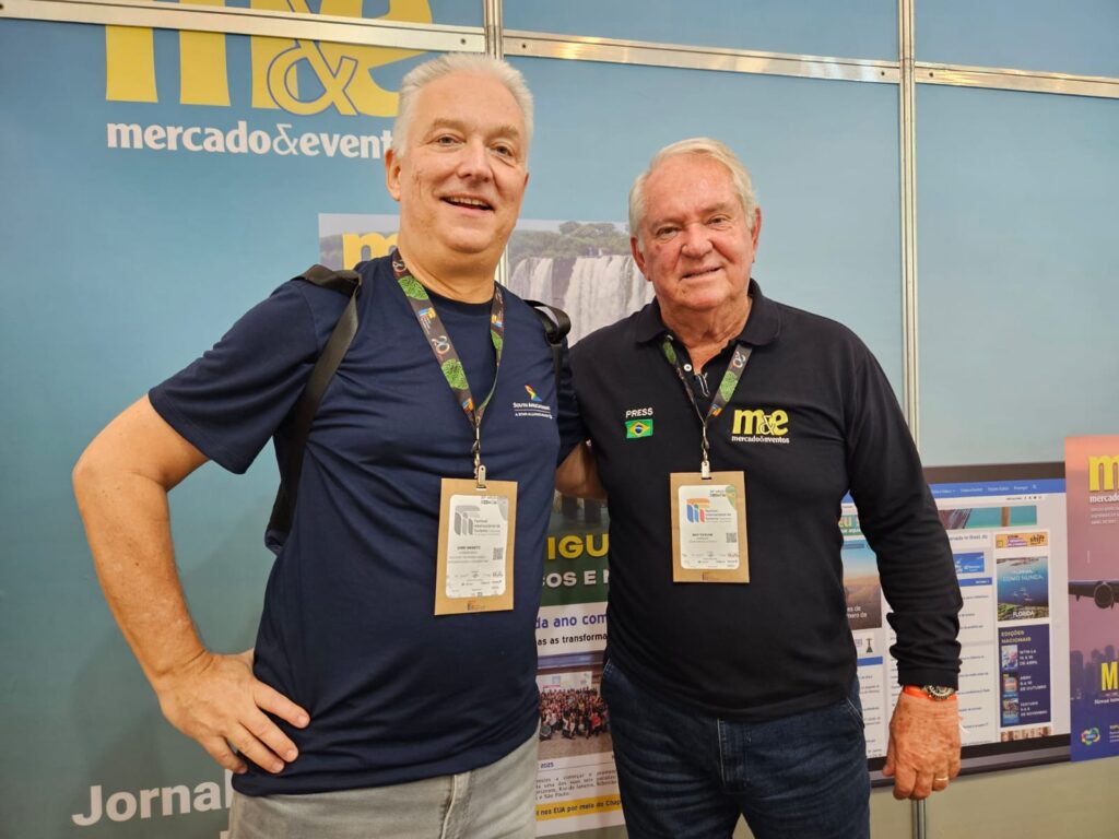 Dirk Graetz, da South African Airways, e Roy Taylor, do M&E