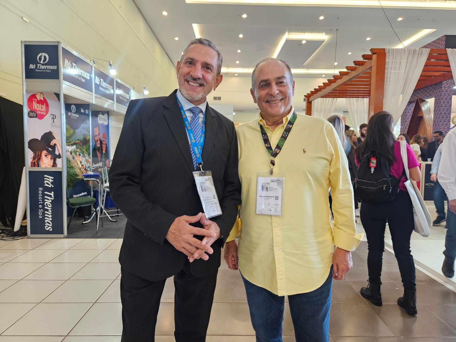José Ocaranza, da Duty Free Puerto Iguazú, e Geraldo Zaidan, da GR Turismo