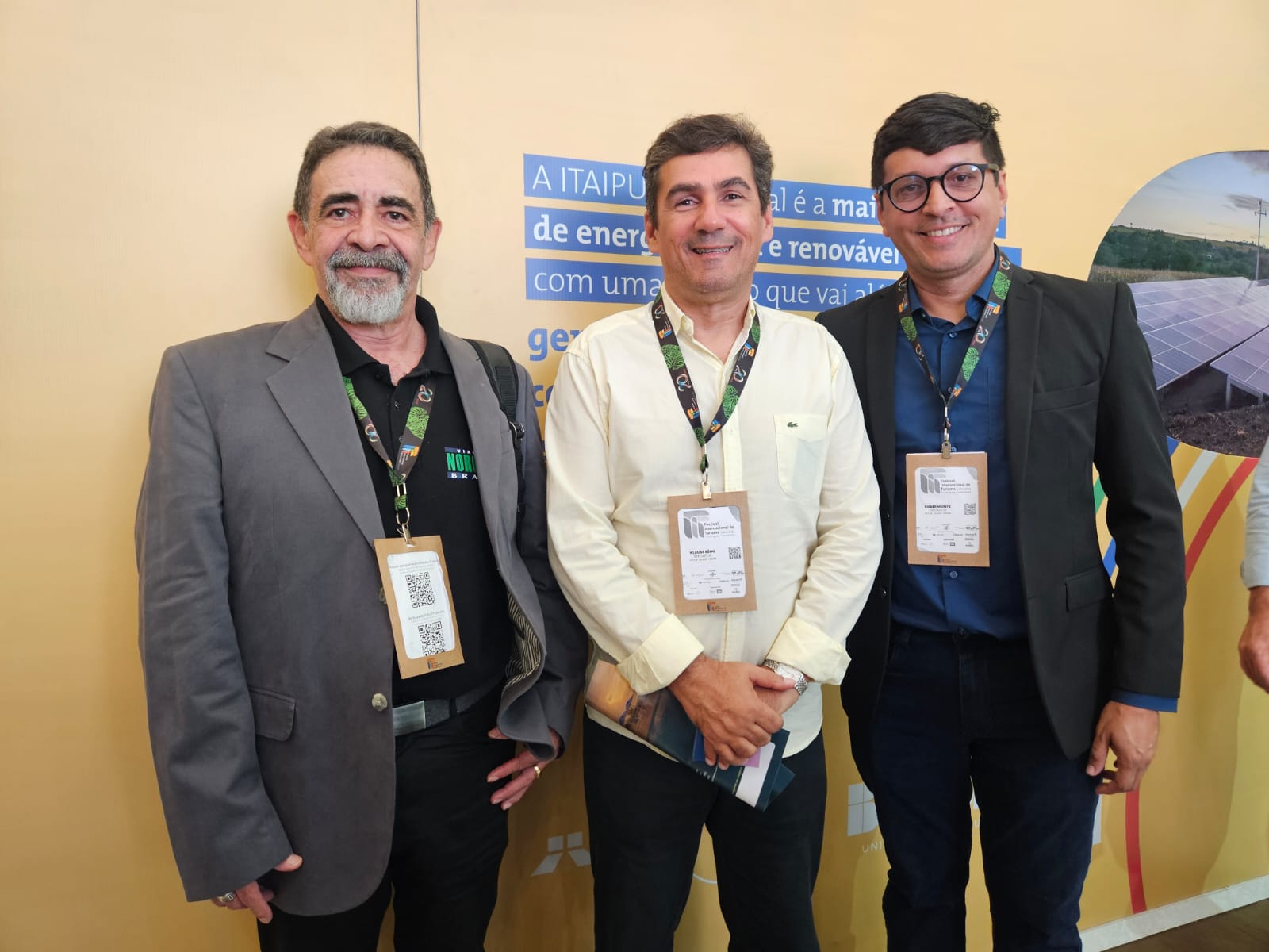 Wassil Jorge, da Noronha Brasil Operadora, Klauss Rêgo e Rober Monte, da Setur Ceará Mirim Wassil Jorge, da Noronha Brasil Operadora, Klauss Rêgo e Rober Monte, da Setur Ceará Mirim