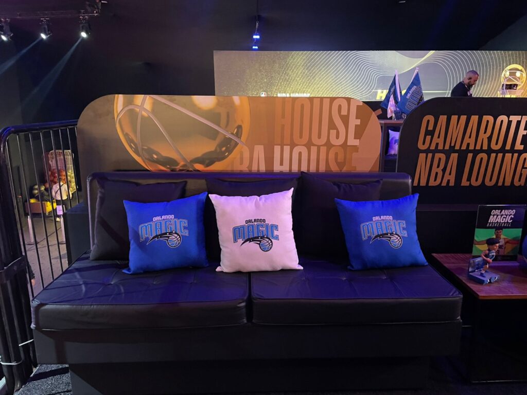 Almofadas temáticas do Orlando Magic