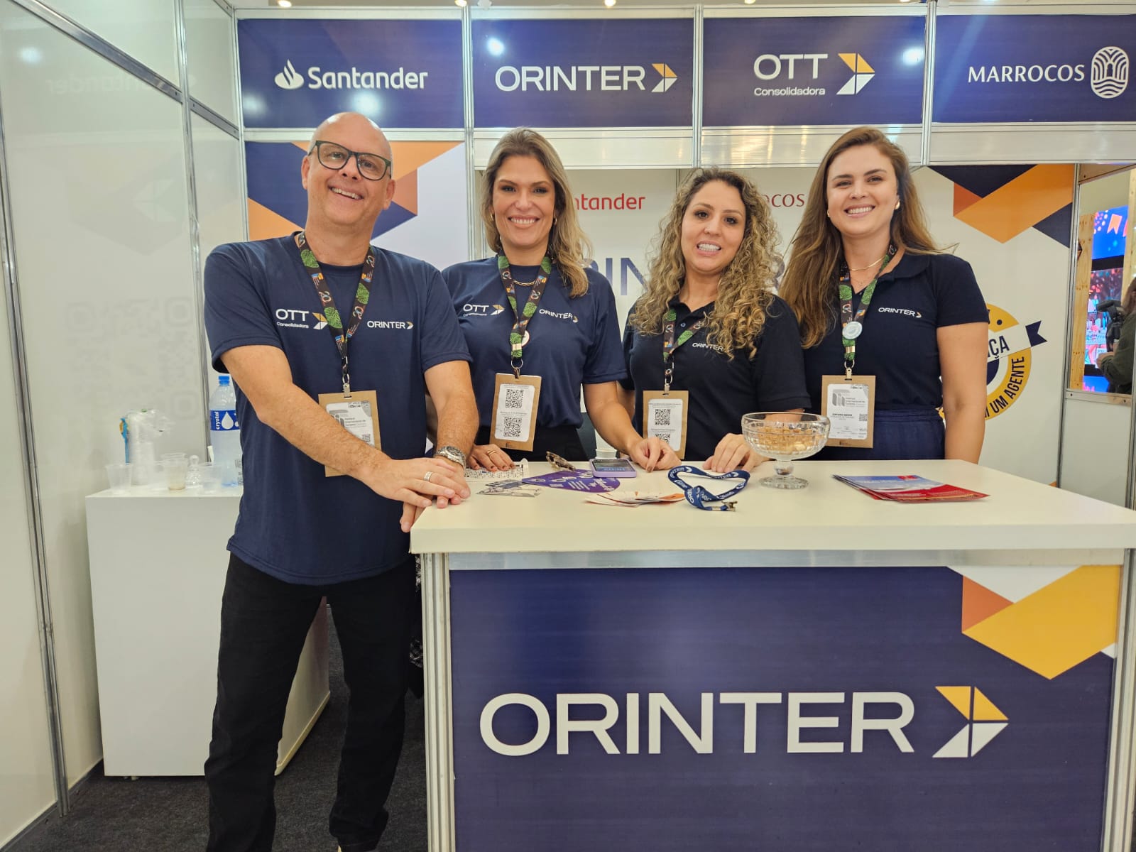 Gilberto Bueno, Gabriela Carniel, Cinthia Santander e Dayana Medes, da Orinter
