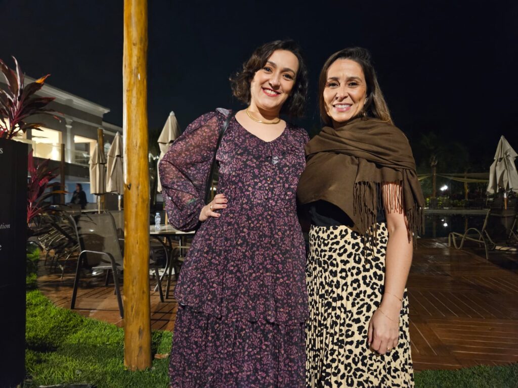 Priscila Pedrosa, da Ocean Tur, e Giselle Souto, da Azul Viagens BH