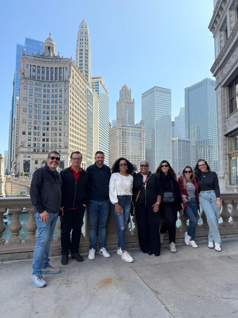 Profissionais curtiram um tour exclusivo com o apoio do Chicago Travel Tours
