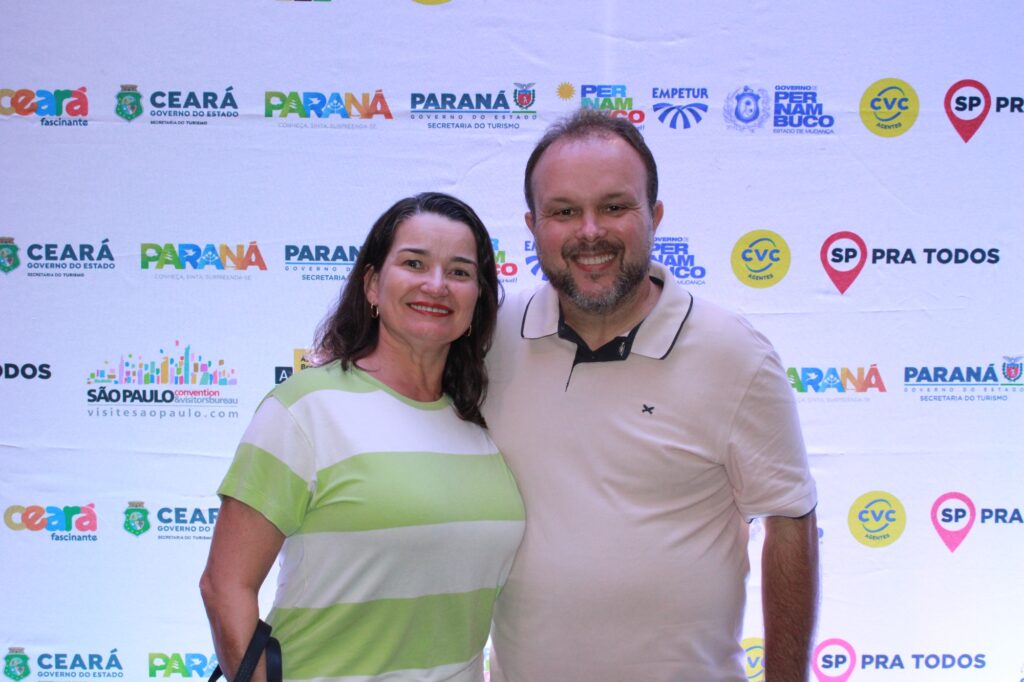 Rosária Pereira e Hylano Rosa, da Horizonte Infinito Viagens