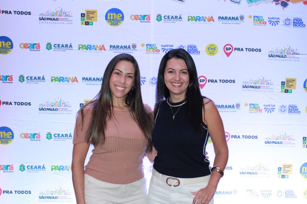 Lais Martins, da Movimentour; e Patrícia Torres, da Paty Torres Viagens
