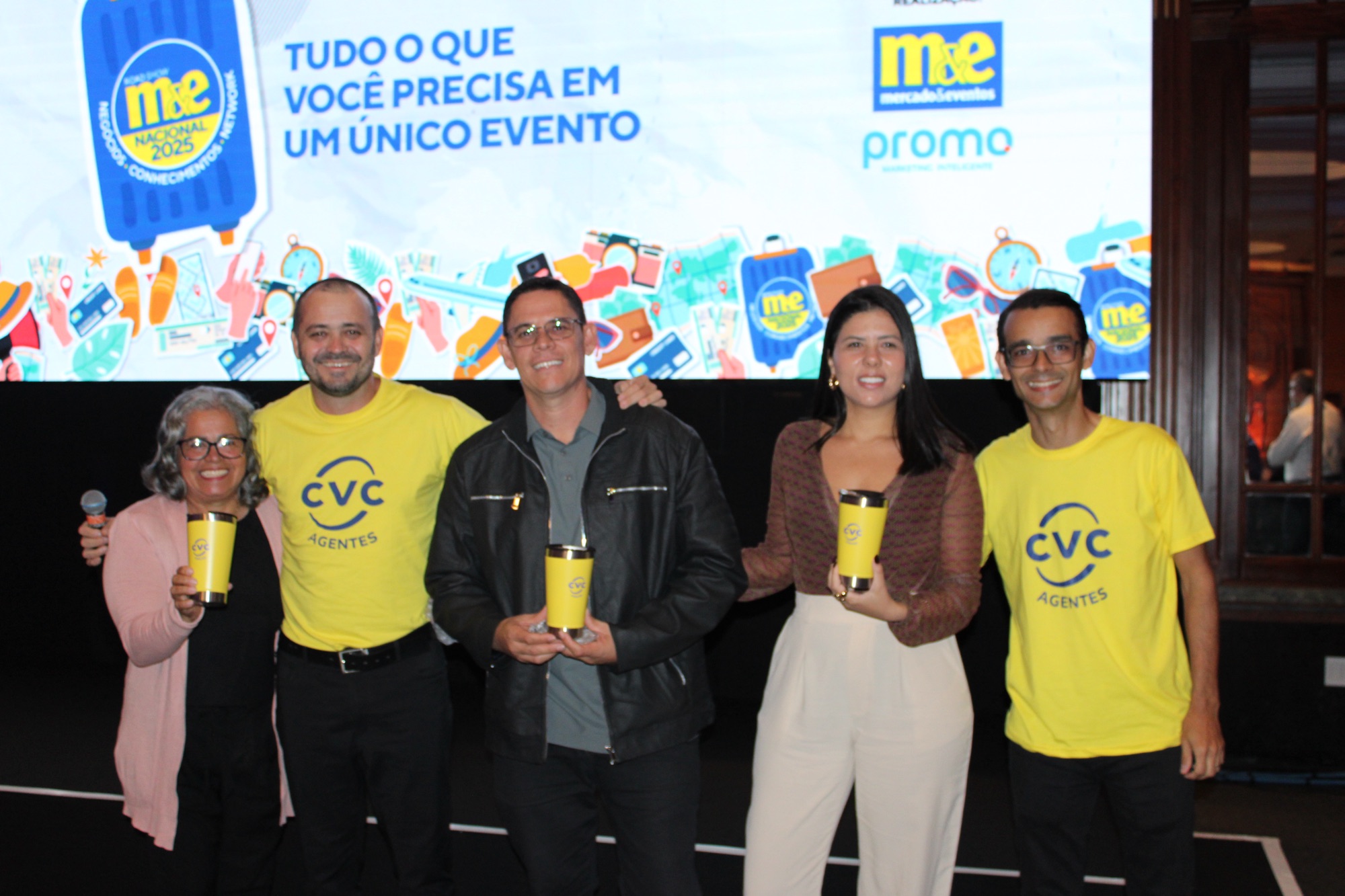 CVC sorteou três copos ao final do Roadshow M&E Nacional 2025