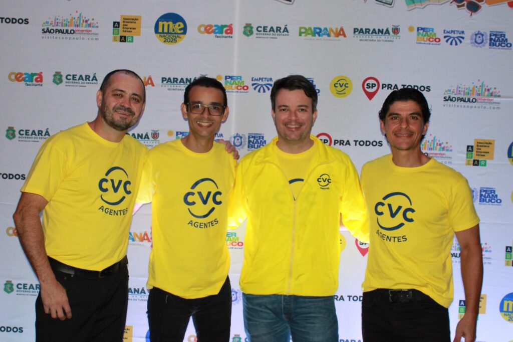 Paulo Oliveira, Emanuel Coelho, Felipe Castro e Bruno Matos, da CVC