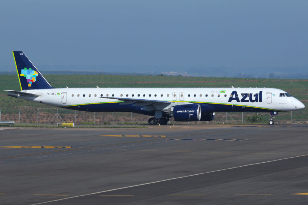 Azul é eleita a 3ª companhia aérea mais pontual do mundo em junho 1 AZUL EMBRAER 195 E2 1 Azul é eleita a 3ª companhia aérea mais pontual do mundo em junho