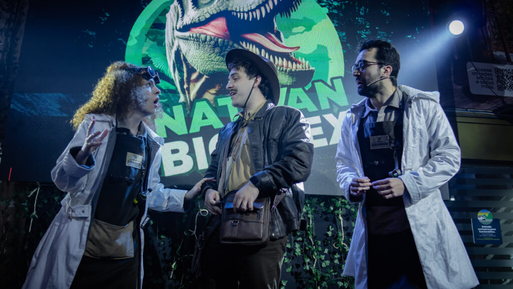 Expresso Jurássico terá sessões em Itu e Salto com teatro, dinossauros e realidade virtual 1 Experiencia mistura paleontologia humor e turismo ferroviario em duas datas exclusivas no interior paulista DivulgacaoTrem da Republica Expresso Jurássico terá sessões em Itu e Salto com teatro, dinossauros e realidade virtual