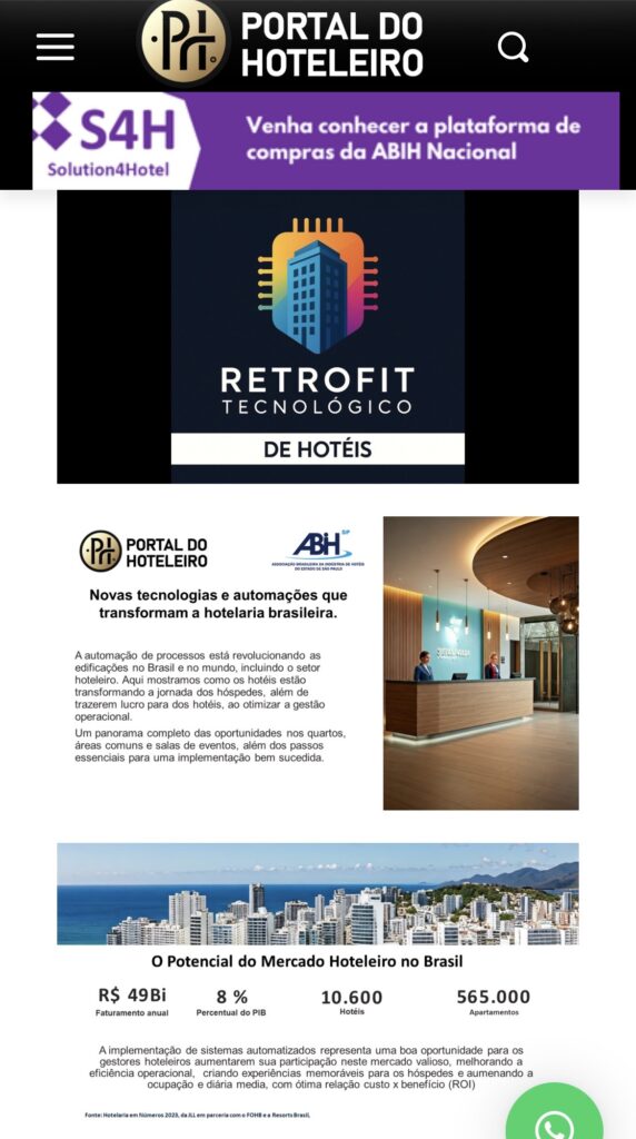 IMG 6290 Abih-SP lança projeto de retrofit tecnológico para modernizar hotéis no estado de São Paulo