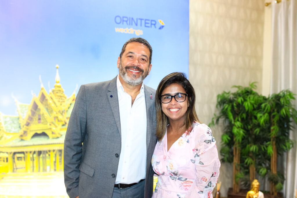 Orinter aposta em casamento como viagem dos sonhos e quer mais agentes preparados para vender 1 Jorge Souza e Juliana Ribeiro da Orinter Orinter aposta em casamento como viagem dos sonhos e quer mais agentes preparados para vender