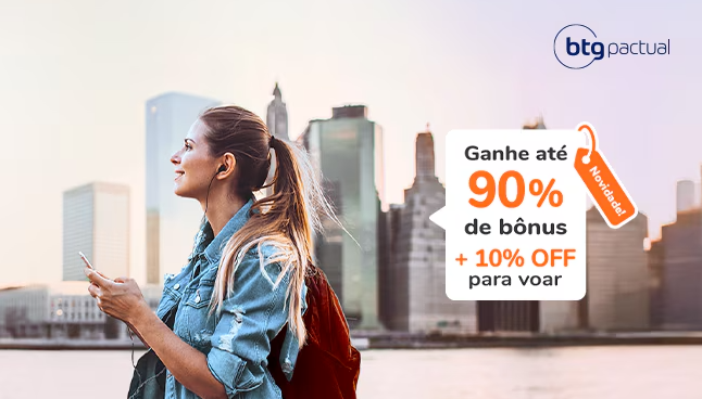 Reproducao Smiles Smiles fecha parceria com BTG Pactual e lança campanha com bônus de até 90% em milhas