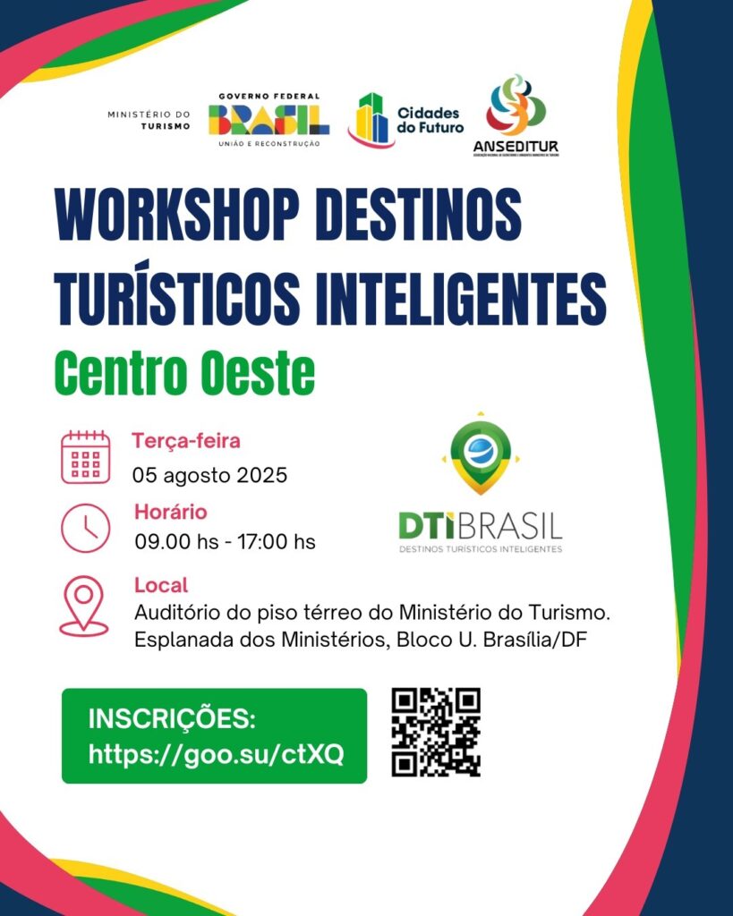 Workshops sobre Destinos Turísticos Inteligentes chegam às cinco regiões do Brasil a partir de agosto 2 WhatsApp Image 2025 07 25 at 15.16.32 Workshops sobre Destinos Turísticos Inteligentes chegam às cinco regiões do Brasil a partir de agosto