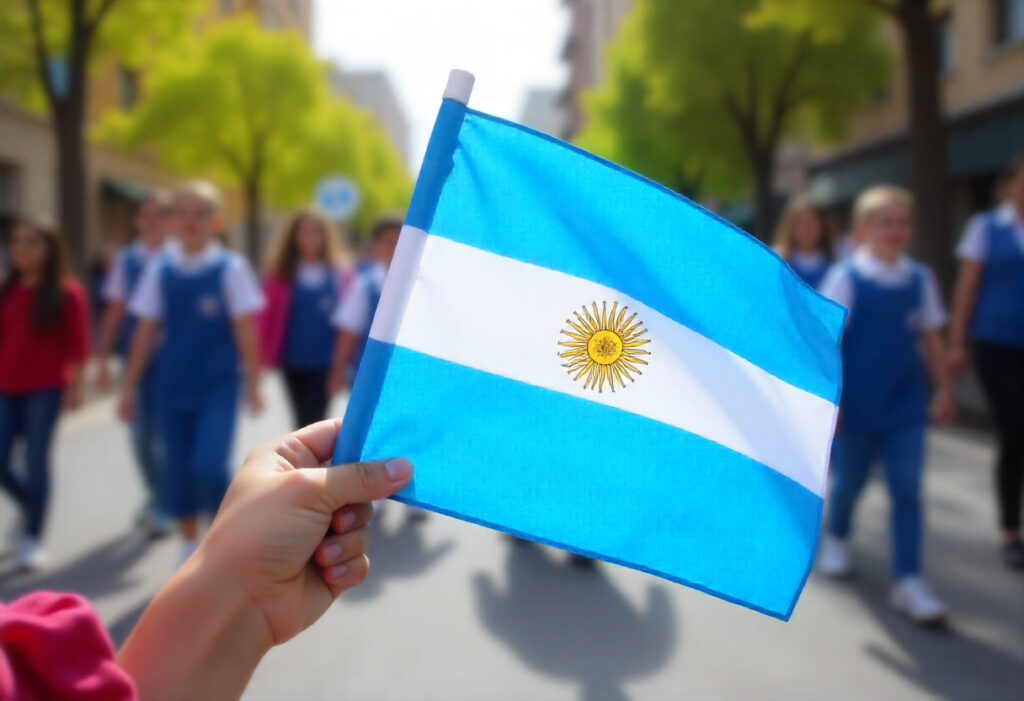 freepik a childs hand holding a crisp new argentina flag d 61112 Seguro obrigatório na Argentina? Inprotur nega exigência apesar de decreto em vigor