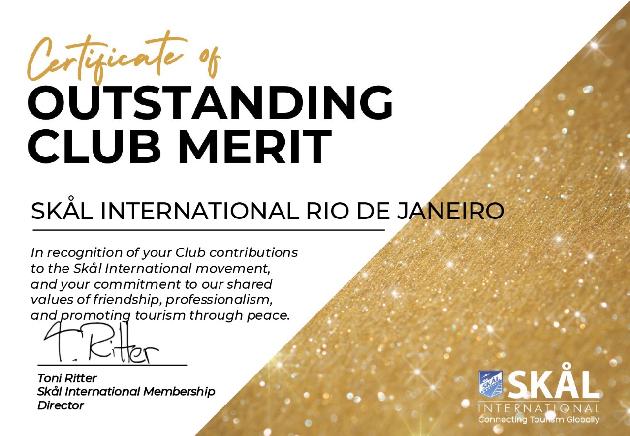 Skål RJ recebe Certificado de Mérito e reforça protagonismo no turismo internacional 1 shkal Skål RJ recebe Certificado de Mérito e reforça protagonismo no turismo internacional
