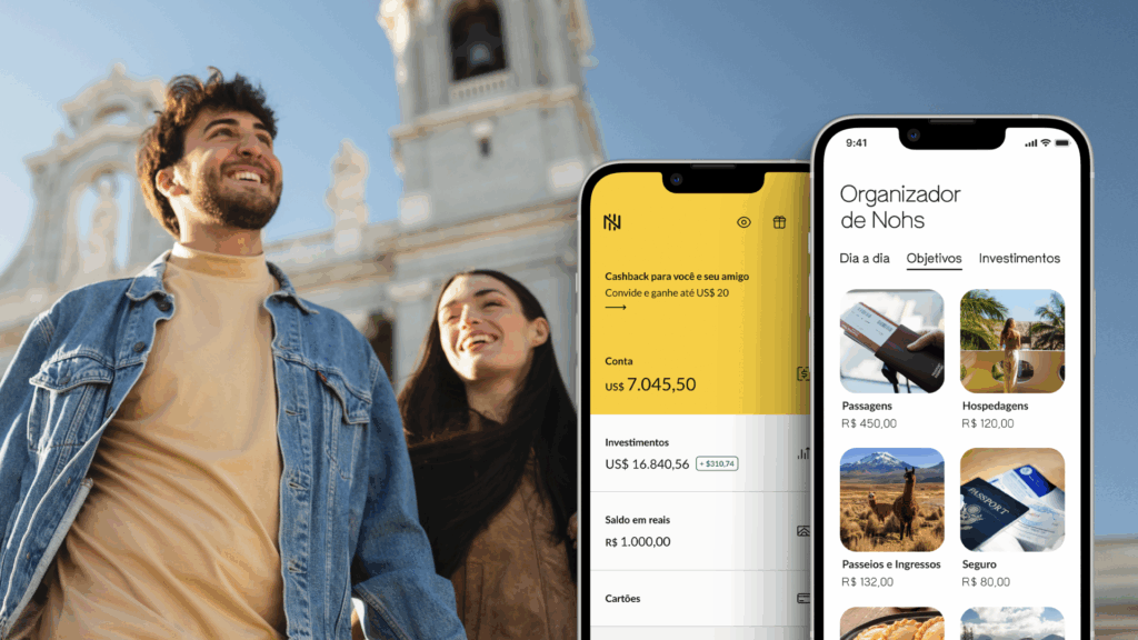 Casais ganham cashback, chip internacional e sala VIP em nova campanha da Noh e com a Nomad 1 cashback