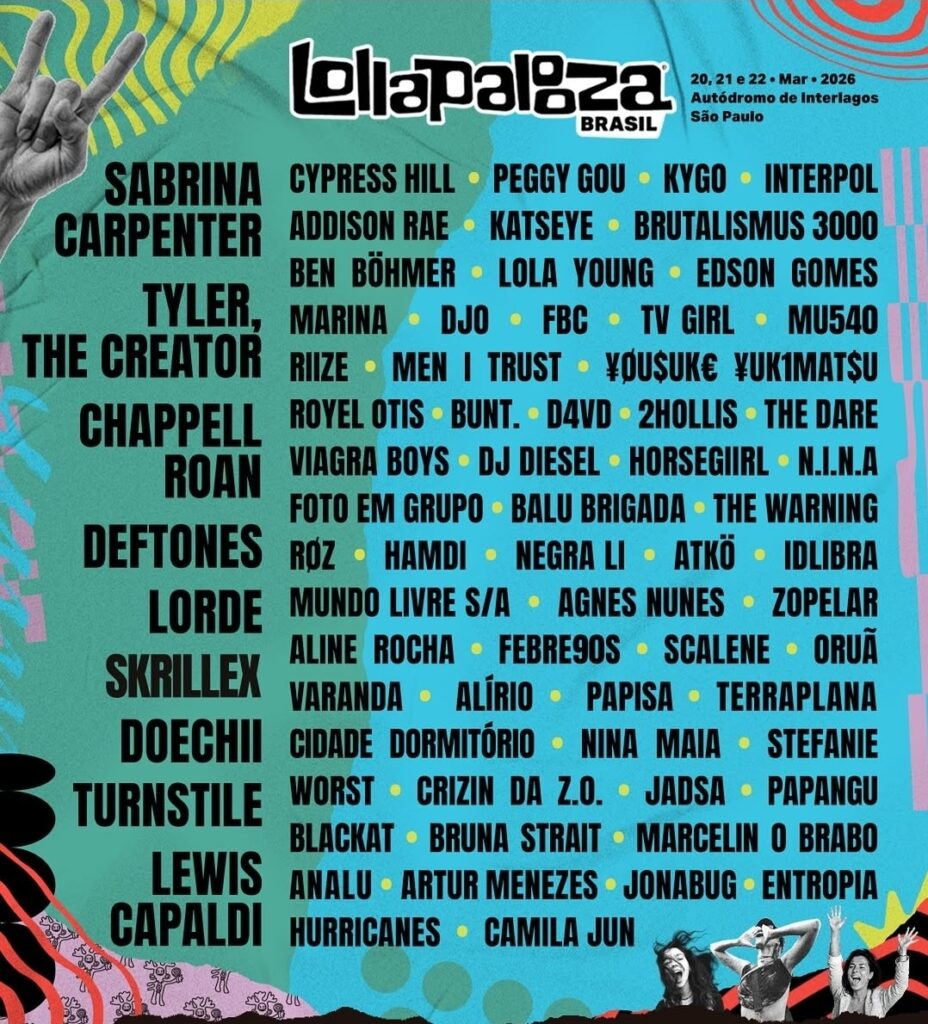 Lollapalooza Brasil 2026 divulga line-up completo; saiba mais