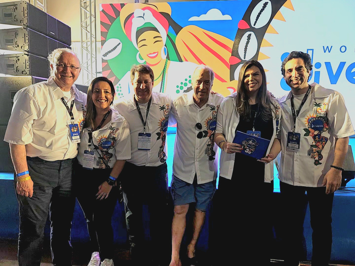 James Giacomini, Adriana Fredericce, Charles Franken, Arnaldo Franken, Mariana Azevedo e Gustavo Franken, da Diversa Turismo